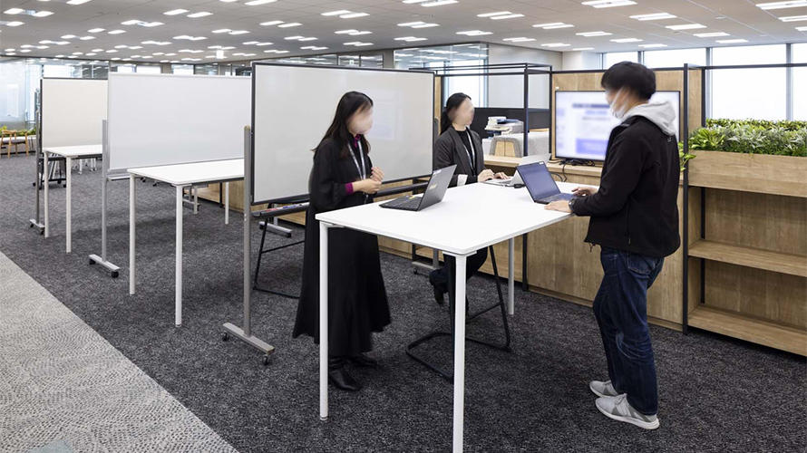 執務エリア(ちょっといいですかエリア)