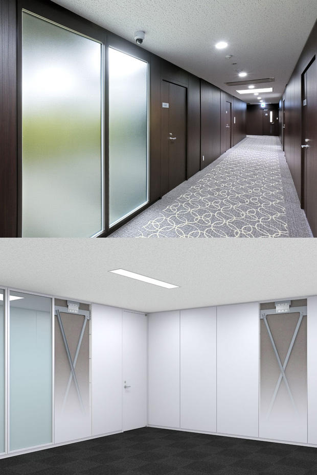 減災建材「高耐震間仕切G」「制震間仕切X」 減災建材「高耐震間仕切G」「制震間仕切X」