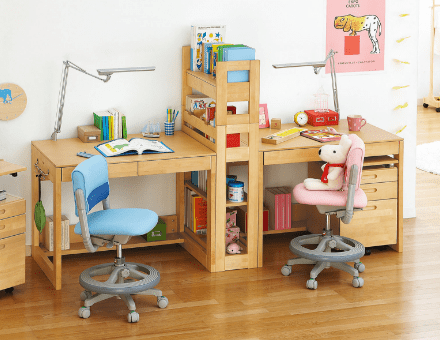 お部屋のレイアウトに合わせて必要なアイテムを選んで購入できる「セレクトワンデスク」 お部屋のレイアウトに合わせて必要なアイテムを選んで購入できる「セレクトワンデスク」