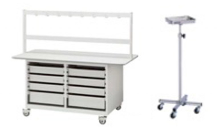 フレームに組み込むことができる、作業台とアルコール設置台。自由な発想で構築できる フレームに組み込むことができる、作業台とアルコール設置台。自由な発想で構築できる