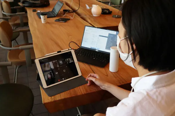 ちょっとしたWeb会議の様子 ちょっとしたWeb会議の様子