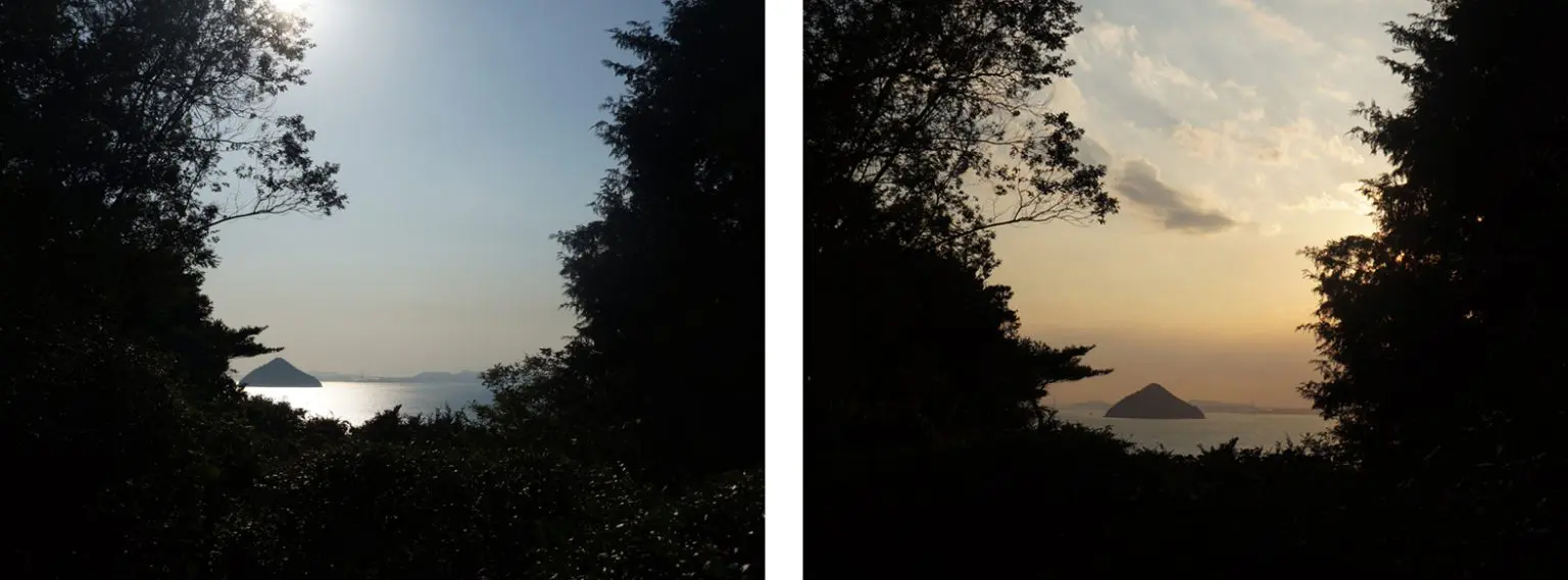 鑑賞後に見えた夕焼け。 鑑賞後に見えた夕焼け。