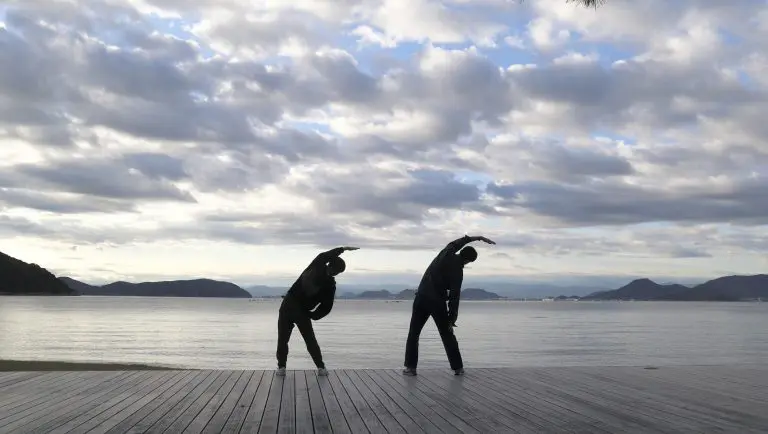 気持ちの良い場所でのラジオ体操 気持ちの良い場所でのラジオ体操