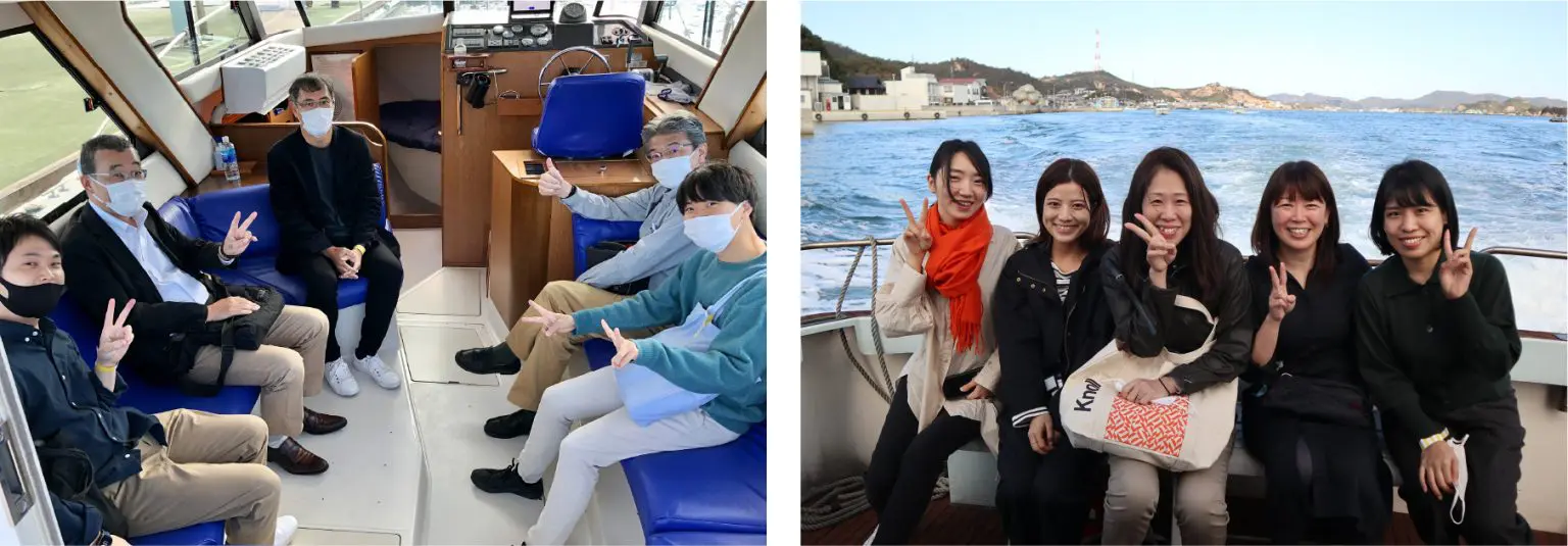 みんなで犬島へ みんなで犬島へ