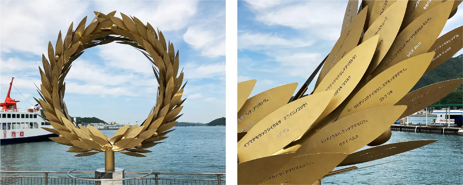 小豆島の土庄港 小豆島の土庄港